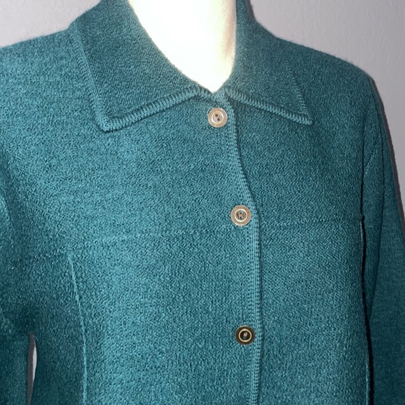 Karen Scott Vintage NWT 100% Knit Blazer Jacket size L made in Australia - Picture 3 of 8